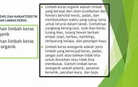 Salah Satu Karakteristik Limbah Keras Anorganik Adalah